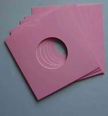 7  PINK CARD RECORD SLEEVES - (pack Of 25) • £7.99