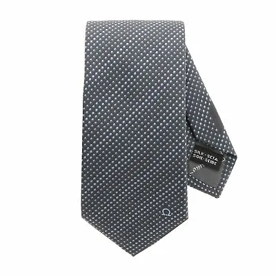 Salvatore Ferragamo Dot Jacquard Grey Silk Tie • $299.08