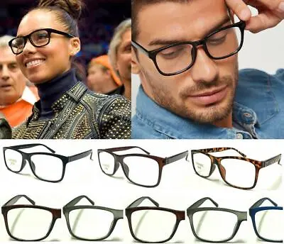 £4.95 • Buy Trendy Reading Glasses Unisex Mens Ladies Nerd Retro Geek Cheap Big Lens Plain