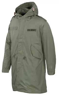 US GI Hooded Parka Parka M51 Army Field Parka Reforger Field Parka Fishtail Large • £120.59