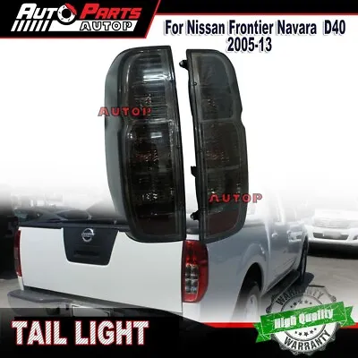 For Nissan Navara D40 Frontier 2006-2013 Rear Back Tail Light Lamp Smoke Black • $102.60