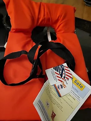 Stearns Adult  Type 2 U.S. Coast Guard Approved Life Vest 90 Lbs. Plus 30-52chst • $9.87