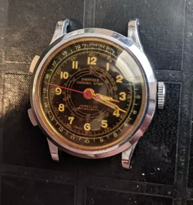 Sheffield Chrono Stop Chronostop Vintage Military Watch Rare! • $224.99