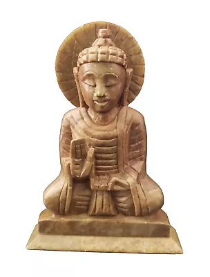 7  Marble Buddha Stone Figure Sculpture Buddhist Meditation Statue Abhaya Mudra • $45