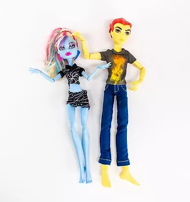 (2) Monster High HOME ICK CLASSROOM Partners Abbey Bominable & Heath Burns Dolls • $34.99