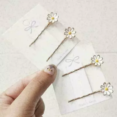 Daisy Flower Hairpins Exquisite Adorable Hair Clips Accessories H0C1 • £2.36