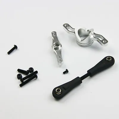 Silver Aluminium Alloy Push Pull Steering Kit For RV LT X2 Losi 5ive T • £25