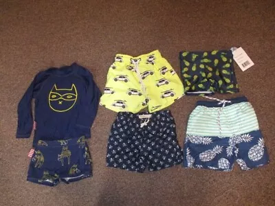 Sooklbaby Kid Rashguard Set Snapperrock Trunks Appaman Freestyle Swim Boy 2T • $35