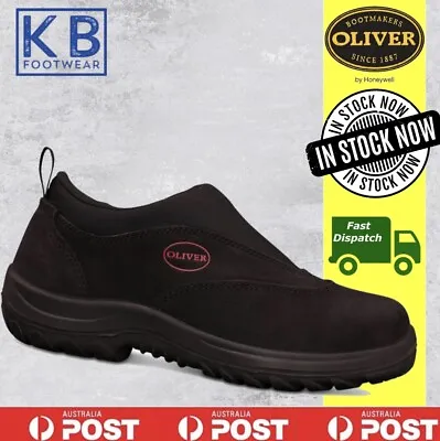 Oliver 34610 Steel Toe Cap Safety Black Slip On Work Boots Brand New • $148.90