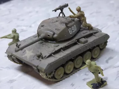 1/72 Hasegawa ? Minitanks WWII M-24 Chaffee Tank & Airfix Soldiers Lot#761A • $10.95