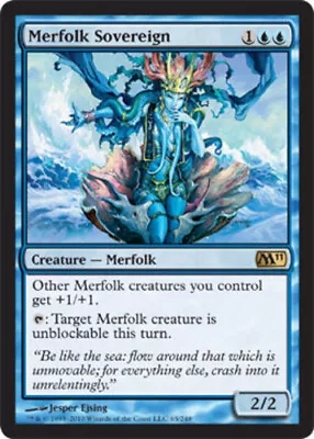 MTG - Merfolk Sovereign - Magic 2011 - LP English Magic FLAT RATE SHIP • $0.99