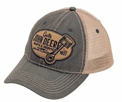 £22.50 • Buy Genuine John Deere Vintage Oilskin Tan Mesh Baseball Cap Hat MC13080526OX