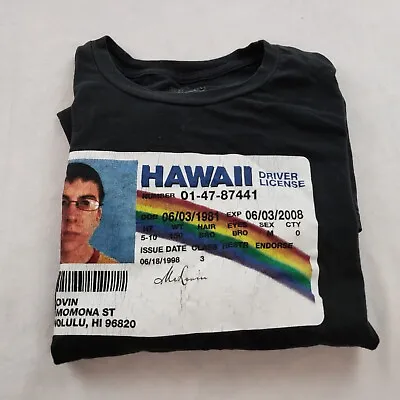 2007 Superbad Movie T Shirt McLovin Driver License Hawaii State Men 2XL • $7.99