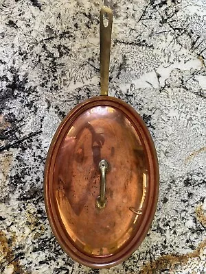 Large Mauviel Dehillerin Paris French Copper Fish Pan With Lid Made In France • $249