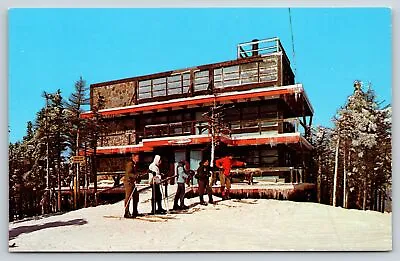 Mt Snow Vermont~Skiers At Summit House C1962~Snack Bar~Vintage Postcard • $3.70