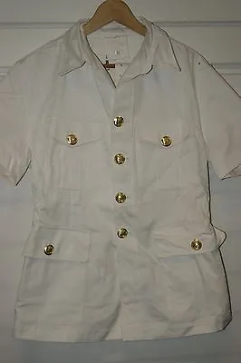 Genuine British Royal Navy Tropical White Rn Jacket Tunic Naval Ww2 Wwii Or Post • £34.99