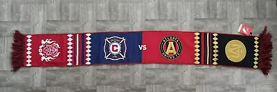 Atlanta United Split Scarf Chicago Fire Cinco De Mayo MLS RARE • $35