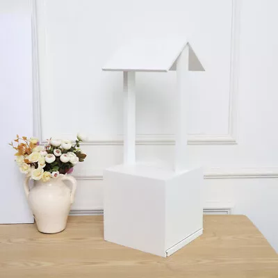 White Wooden Wedding Wishing Well 'Cottage' Money Gift Card Box • $81.99