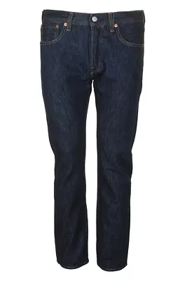 Levis Mens 501 Original Shrink To Fit Denim Button Fly Classic Rise Jeans • $49.13