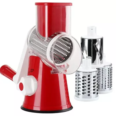 US ABS Multifunctional Manual Drum Cutter Slicer Hand Chopper Potato Shredder • $15.69