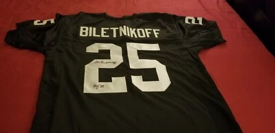 $119.99 • Buy Oakland Raiders Fred Biletnikoff Autographed # 25 Black Jersey JSA
