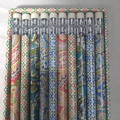 Vera Bradley Pencils Set Of 10 Paper Wrapped Take Note Collection Retired  • $18