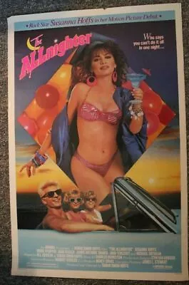 ALLnighter 1987 Susanna Hoffs Pfeiffer Cusack GGA Sexy Lingerie One Sheet Poster • $29.99