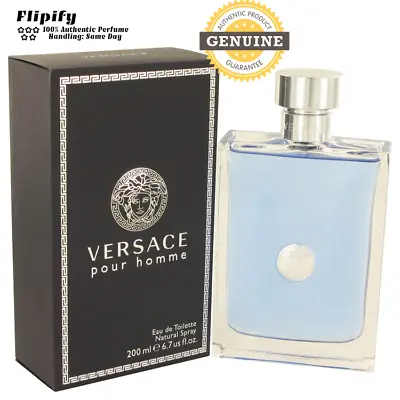 Versace Pour Homme By Versace EDT Spray For Men ~ 3.4 Oz 6.7 Oz 1.7 Oz 1 0.17 Oz • $19.06