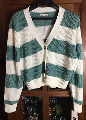 SONOMA Cropped Cardigan Sweater Women’s Size Large NWT • £19.45