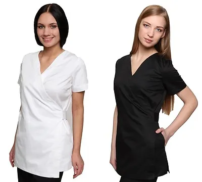 Shakina Beauty Tunic Hairdressing Spa Nail Salon Therapist Massage Top Uniform • $33.59