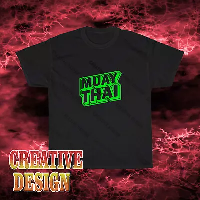 New Design Muaythai Boxing Logo Unisex Black T-Shirt Funny Size S To 5XL • $23