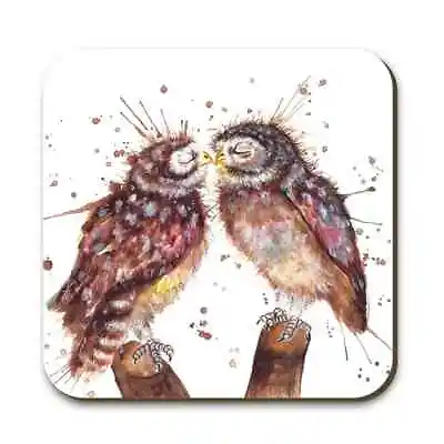 £4 • Buy Katherine Williams Splatter Loved Up Owl Coaster 