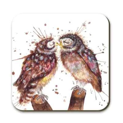 £4 • Buy Katherine Williams Splatter Loved Up Owl Coaster 