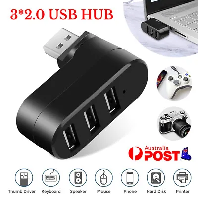 $6.81 • Buy USB HUBs Distribution Splitter Adapter Super Speed Data Hub For Laptop PC 3-Port
