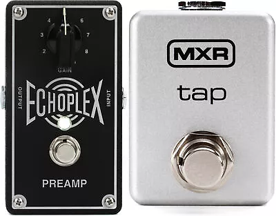 Dunlop EP101 Echoplex Preamp Pedal + MXR M199 Tap Tempo Pedal Value Bundle • $189.98