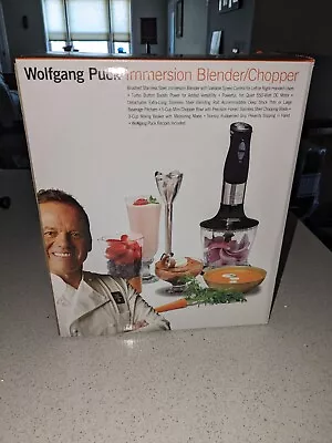 NEW - Open Box - Wolfgang Puck Cafe Collection Immersion Blender Chopper Set • $40