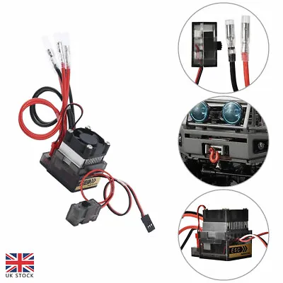 £16.39 • Buy Double Way 320A ESC Brush Motor Speed Controller With Fan For RC Car Boat Model