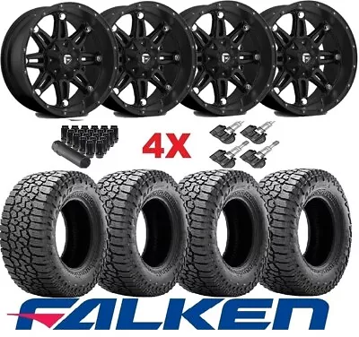 $1995 • Buy 17 Black Fuel Wheels Rims And Tires 265 70 17 Falken At3/w Ford Explorer Ranger