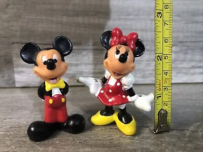 Disney Store Mickey Mouse Minnie  PVC Figures Lot 2.5” • $8.49