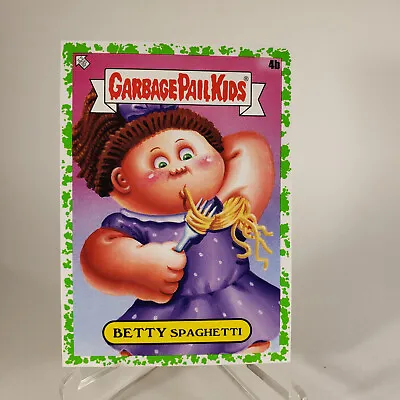 2021 GARBAGE PAIL KIDS GPK FOOD FIGHT BOOGER GREEN PARALLEL BETTY SPAGHETTI 4b • $2.49