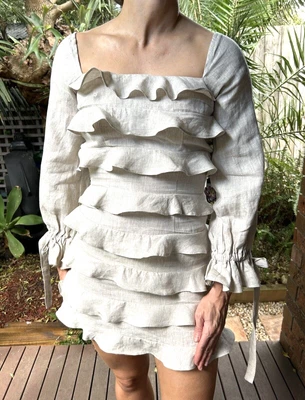 $15 • Buy New Romantics Linen Dress 6 