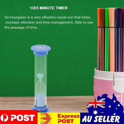 3pcs Hourglass Set Creative Children Time Toys 1/2/3 Minute Timer Sand Clock • $7.89