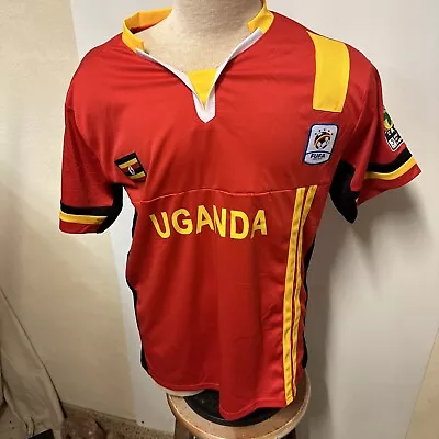 ERRA SOCCER MEN'S UGANDA 2019 AFRICA CUP OF NATIONS Africa Red Sz XXL Jersey • $22