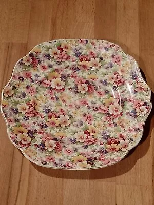 £15 • Buy Vintage James Kent, ‘Du Barry’, China, Floral Sandwich Plate, Approx 25 X 23 Cm