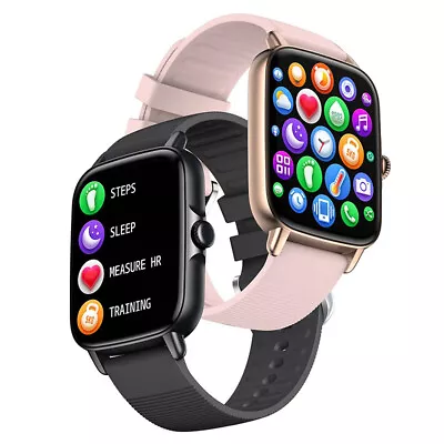 $52.99 • Buy Full Touch Smart Watches Heart Rate Blood Pressure Fitness Tracker Waterproof