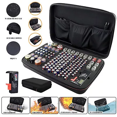 146PCS EVA Battery Box Storage Case Holder Organizer For AA AAA C D 9V Batteries • $25.99