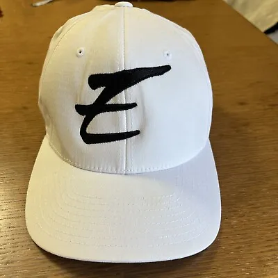 E Monogram White Baseball Hat Cap L/XL  Flex￼-Fit Mens • $9.75