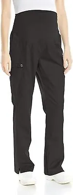 WonderWink Women's Classic Fit WonderWork Maternity High Waist Pants 545BlackS • $11.65