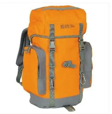 Mil-Spec Adventure Gear Mil-Pack 25 Liter Camping Hiking Backpack Orange/Gray • $49.99
