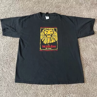 THE LION KING T Shirt Men's XL BLACK ON TOUR MUSICAL • $8.18